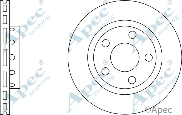 APEC BRAKING Jarrulevy DSK2293